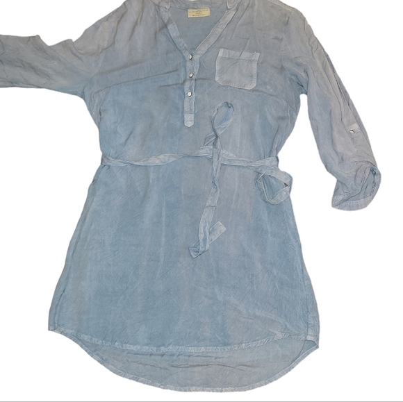 Bobbie Brooks size medium shirt dress. Adjustable sleeves, Pocket on front - Picture 9 of 12